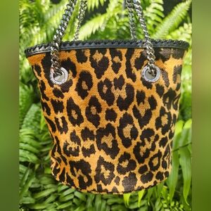 Stella McCartney Leopard Bucket. $1274 Retail!